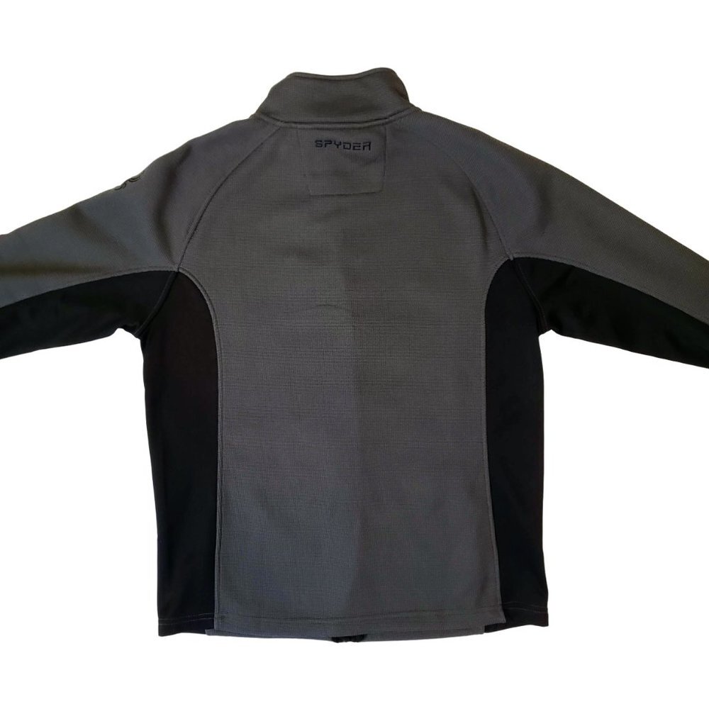 SPYDER Constant Full-Zip Jacket M Men's Sweater Fleece Gray Black - Picture 4 of 9
